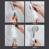 3pcs Movable Shower Head Holder with Suction Cup Adjustable Reusable Silicone Punch-free Shower Holder Bathroom Hooks Accessorie