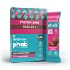 Phab 10G Choco Berry Crunch Protein Bars|(Pack Of 6 X 50 Gram)|12% Berries (Cranberry & Strawberry) |Crunchy, High Fibre, No Preservatives