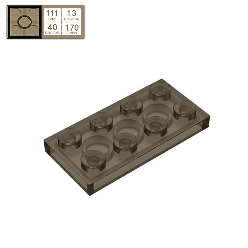 BRICKE 2x4 Compatible Building Plates for LEGO 3020 MOC Parts - Small Thin Bricks