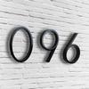 New Floating House Numbers Creative Modern Zinc Number Self Adhesive Door Sign Outdoor Mailbox Apartment Home Decorations