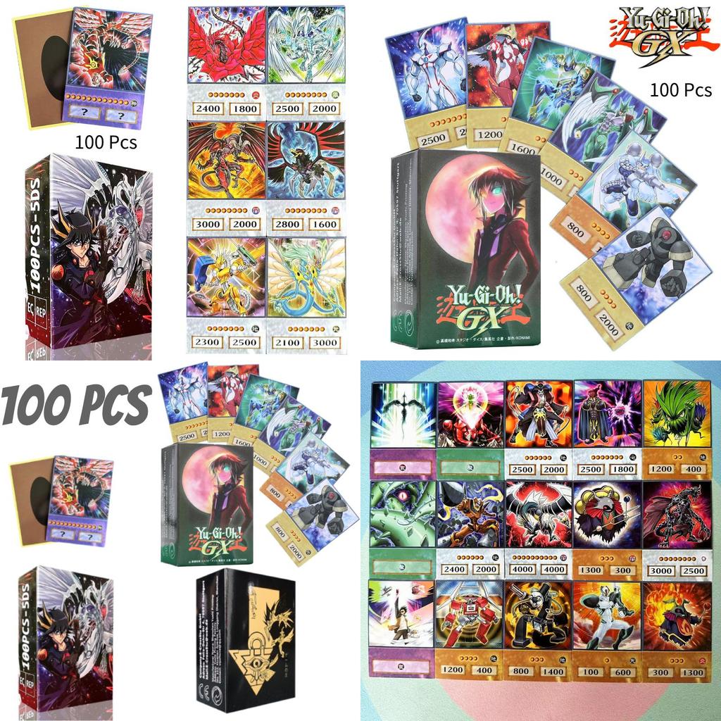Набор самодельных карт Yu-gi-oh Потрясающий Белоглазый Дракон Темный Маг 100 карт