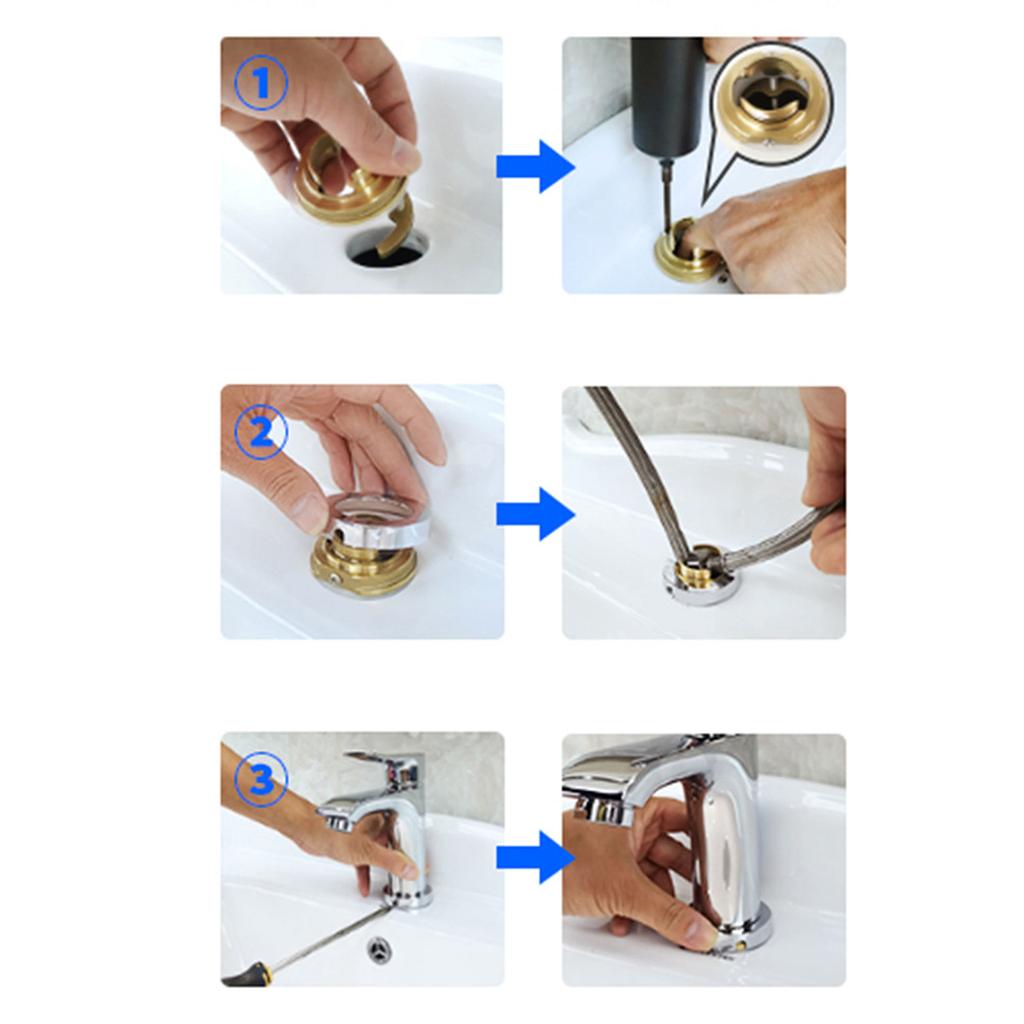 Фиксированное основание смесителя для раковины Основание Фиксирующая гайка Инструмент для быстрой установки и ремонта для трубы Ванная комната Кухня Смеситель для раковины Аксессуар