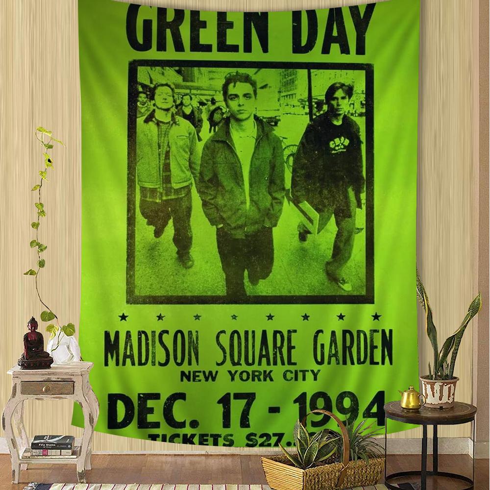 GGreen DDay American Idiot DIY Wall Tapestry Hanging Tarot Hippie Wall Rugs Dorm Home Decor