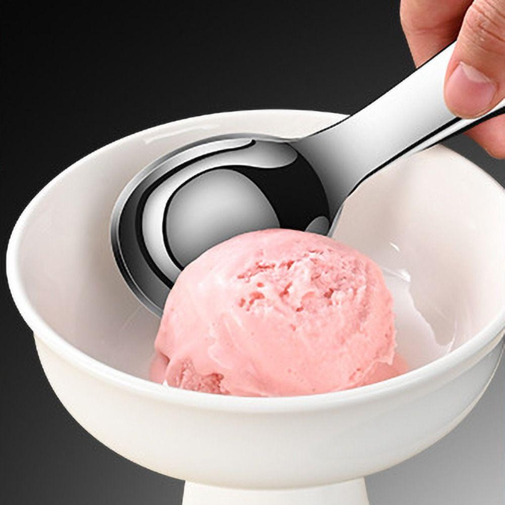 Self-melting Ice Cream Spoon 304 Stainless Steel Gelato Ball Spoon Durable Watermelon Scoop Yogurt