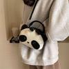 Сумка-кошелек с косым ремешком на одно плечо Panda, корейская версия простой и универсальной сумки-кошелек с косым ремешком, симпатичная сумка для студента, детская сумка 2024 года
