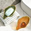 No punching Soap Box Leaf Shape Soap Holder Creative Soap Tray  Household