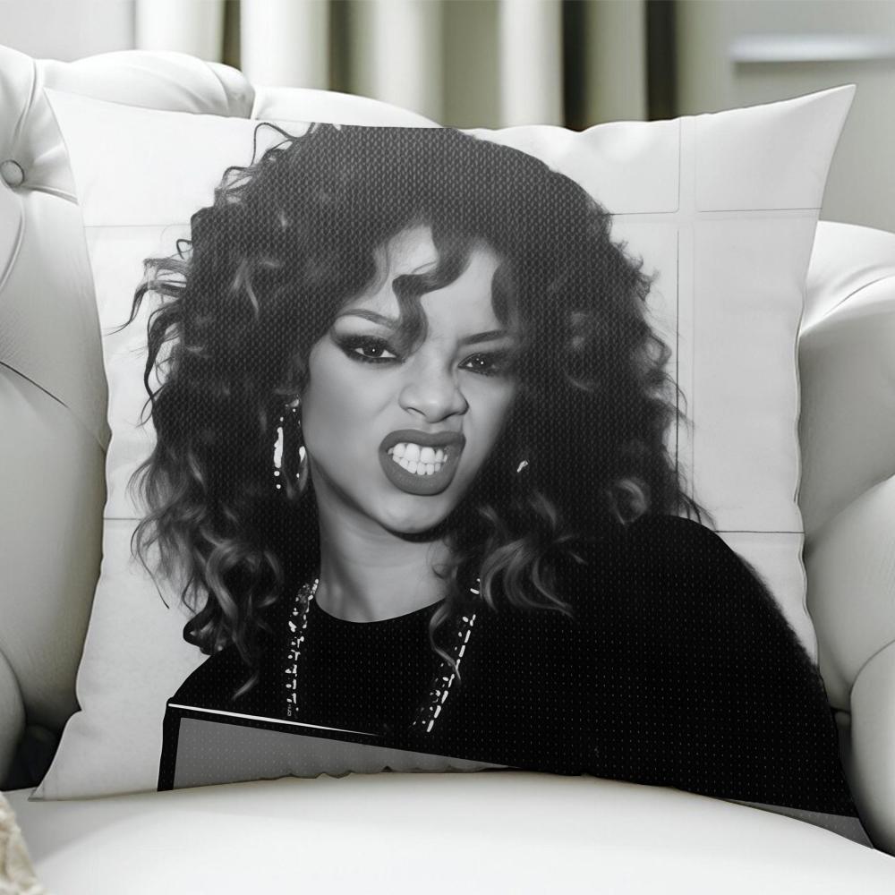 RRihannaES Singer cushion cover Birthday Anniversary Gifts Double Sided Printed Zipper Cushion Cover Soft Skin Bedding