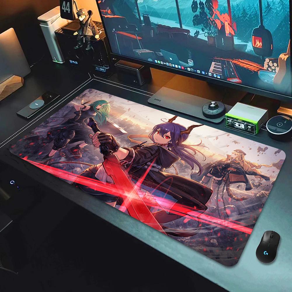 Аниме Arknights Горячая распродажа Коврик для мыши Аниме-девушка Нескользящий Игровой коврик для мыши Премиум-коврик для мыши Клавиатурные коврики Многим нравится