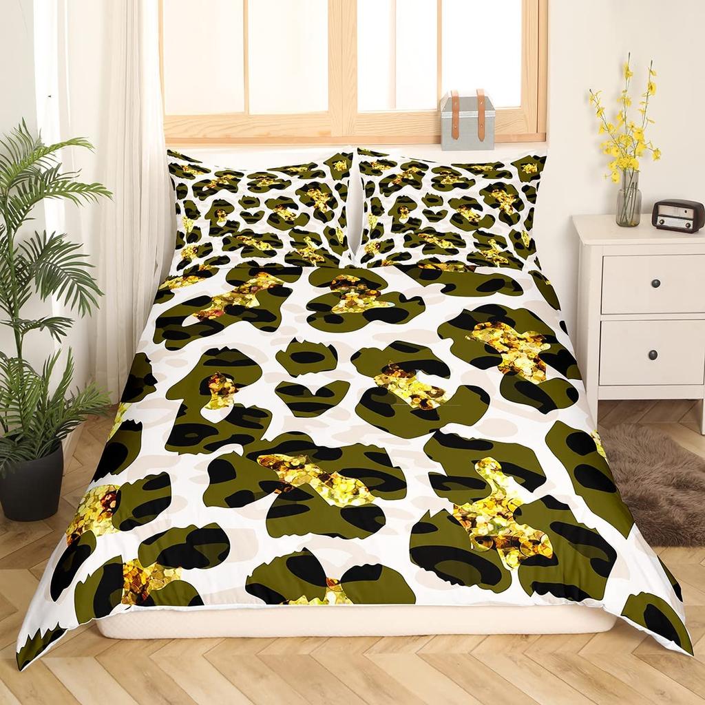 Покрывало с леопардовым принтом, розовый, пастельный, с рисунком гепарда, пододеяльник, комплект постельного белья с принтом животных, радужная галактика, покрывало размера King Size