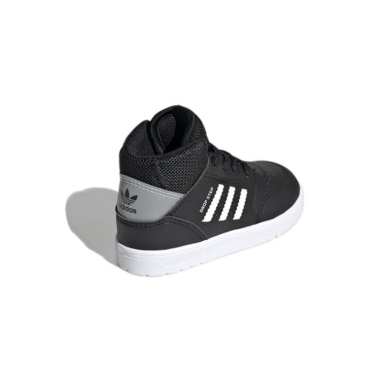 adidas Originals Drop Step 360 I Удобные Устойчивые к истиранию Средние Детские Кроссовки Черный Белый Младенцы и Малыши FV7551