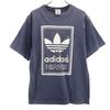 Adidas 90s Made In USA Old Trefoil Logo Short Sleeve T-shirt 152 Navy Kid's Used