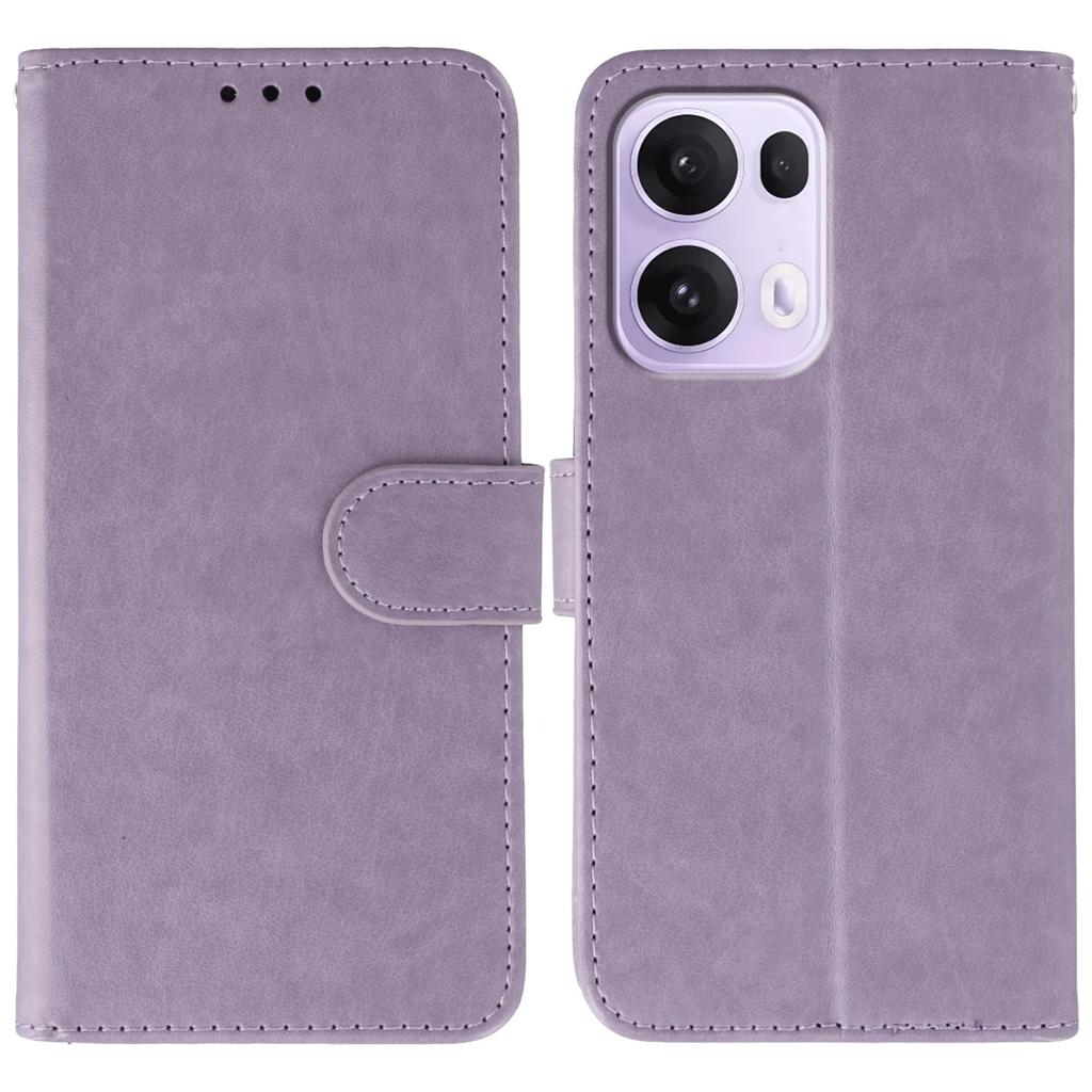 Для Oppo Reno13 Pro 5G Чехол из ПУ кожи Книжка-кошелек Чехол для телефона с ремешком