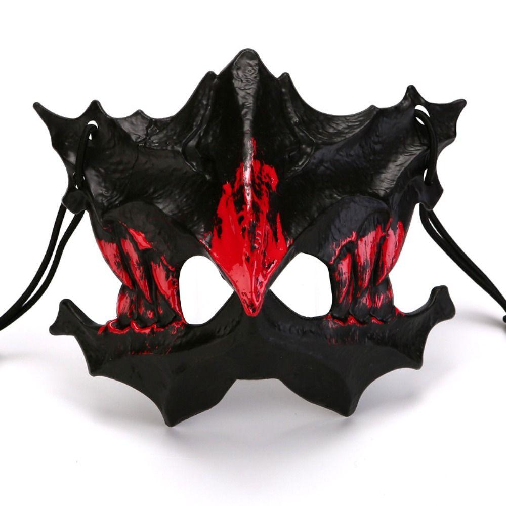 Resin Long Teeth Mask Half Mask Bloody Skull Mask Nightclub Cosplay