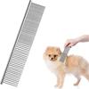 LINJOU Pet Comb for Dog Cat, Stainless Steel Dog Grooming Comb