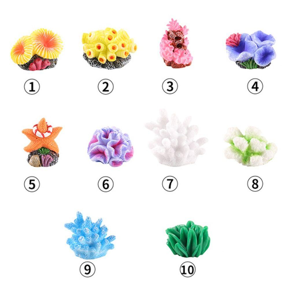 Многоцветная имитация морской звезды Микропейзаж Смола Рифовый камень Милый искусственный коралл