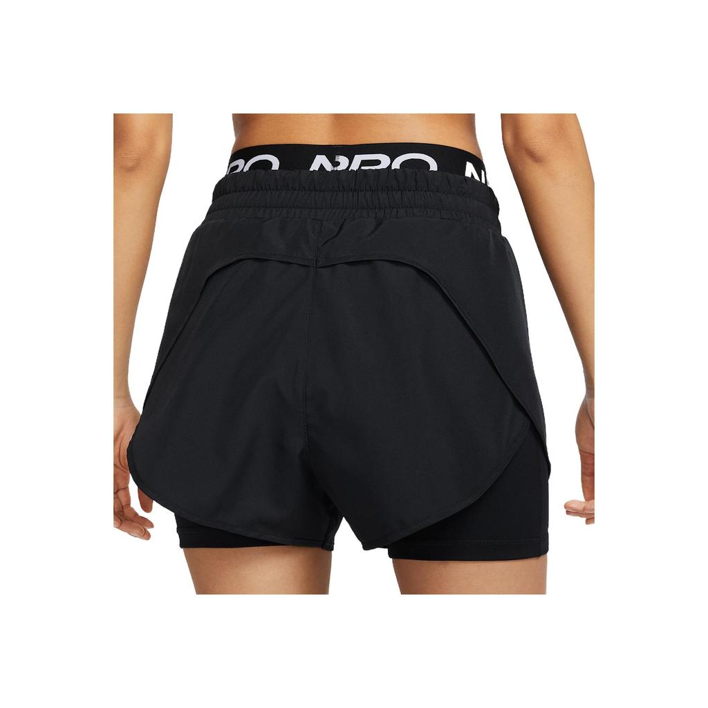 Nike Dri-Fit Удобные Стильные Универсальные Шорты Два-в-Одном Женские шорты Черный HJ1205010