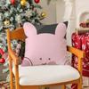 Cartoon AAsamimichan Cute Bunny Singer Pillow Case Silky Short Plush With Invisible Zipper Dustproof Sofa Cushion Cover