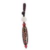 Stone Pendant Heaven Bead Key Chain Tibet Heaven Bead Keyring Nine Eye Tibet Dzi Pendant Keychain