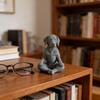 Миниатюрная фигурка meditating dog, 3D-печать, поза йоги для дома, лабрадор, настольные поделки, украшения для дома, офиса, спальни, дзен-декор