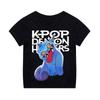 Kpop Demon Hunters Children's Clothing Short Sleeve T-shirt Cute Kpop Demon Hunters Tiger Harajuku Tshirt for Boys Girls