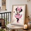 Disney Жемчужная живопись Минни Арт Набор для жемчужной живописи Жемчужное искусство Настенный декор Ручная работа Подарок Декор для дома или офиса