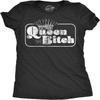 Футболки Crazy Dog Женская футболка Queen Bitch Смешная саркастическая футболка для женщин