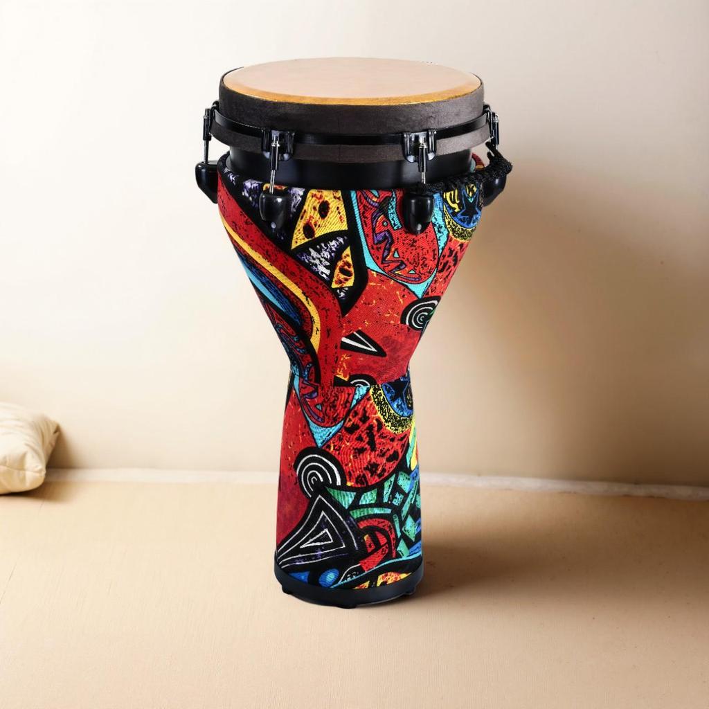 Eco-friendly 12-inch African Hand Drum for Beginners & Adults