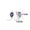 Bolaijewelry Потрясающие серьги с натуральной иолитовой серебряной застежкой для женщин и сестер, ювелирные украшения на день рождения и вечеринку, подарок