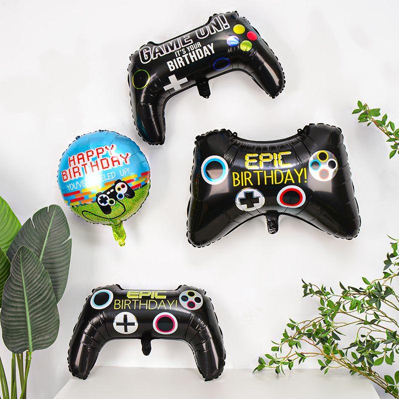 Video Game-Themed Game Controller Aluminum Foil Balloons—Cute Birthday Decorative Balloons