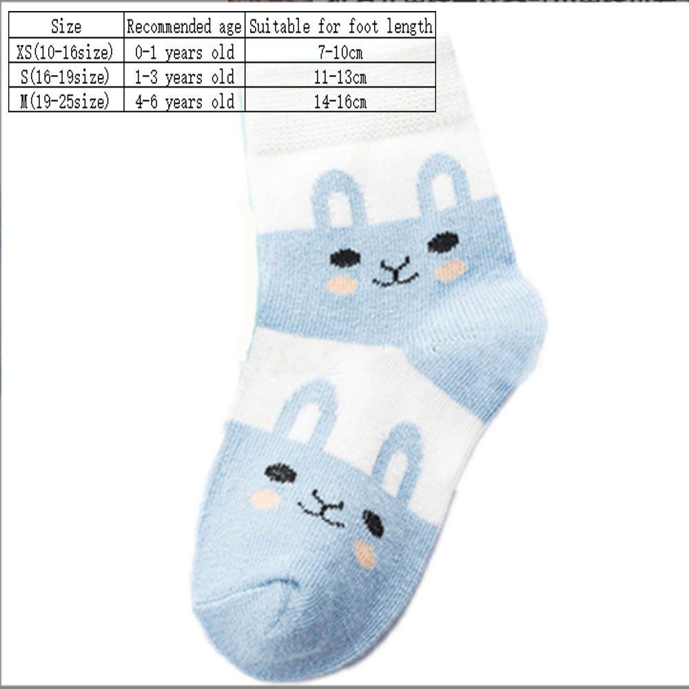 Cozy 1-3-6 Years Old Cute Cotton Short Socks Boys and Girls Baby Newborn Baby Socks