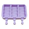 Cute Cartoon Ice Cream Mold Silicone Food Safe Popsicle Reusable DIY Ice Cube Tools Tray Dessert Mould With Lids and Sticks
