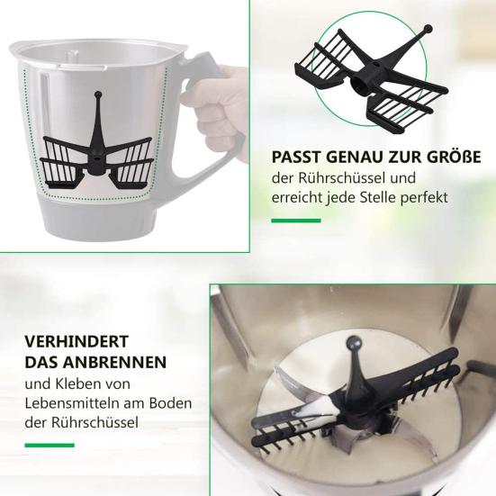 Yousheng венчик для смешивания эргономичный надежный пластиковый креативный венчик в форме бабочки для Thermomix-TM31/TM6/TM5