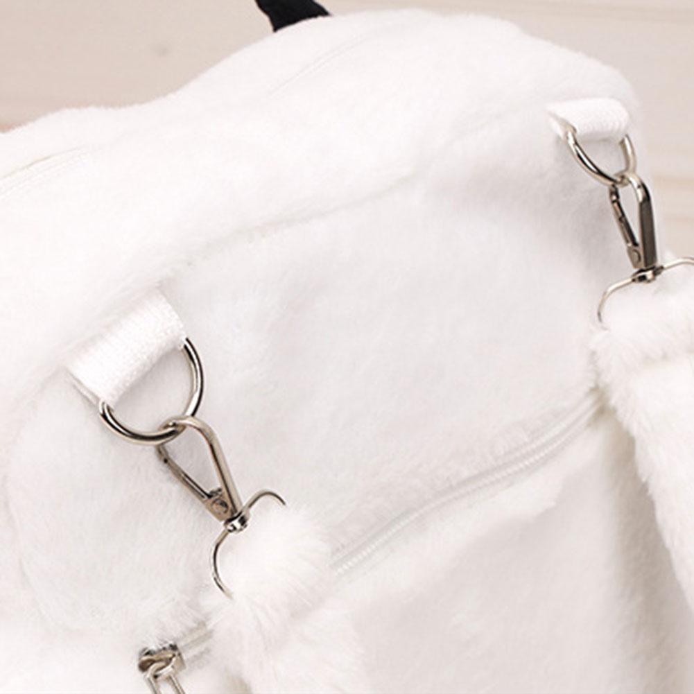 Милый мягкий пушистый кошелек с кошачьими лапками и регулируемыми ремнями, милая школьная сумка JK Girls Bag, мультяшный рюкзак для женщин и девочек