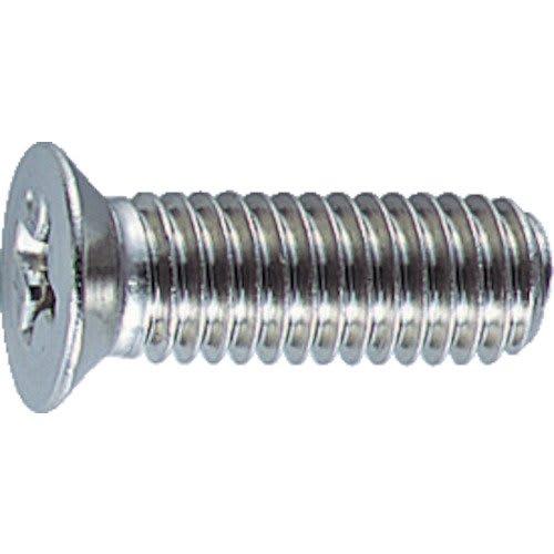 TRUSCO Countersunk Sash Machine Screw, Stainless Steel, Full Thread, Size M4X10, 170 Pieces B650410