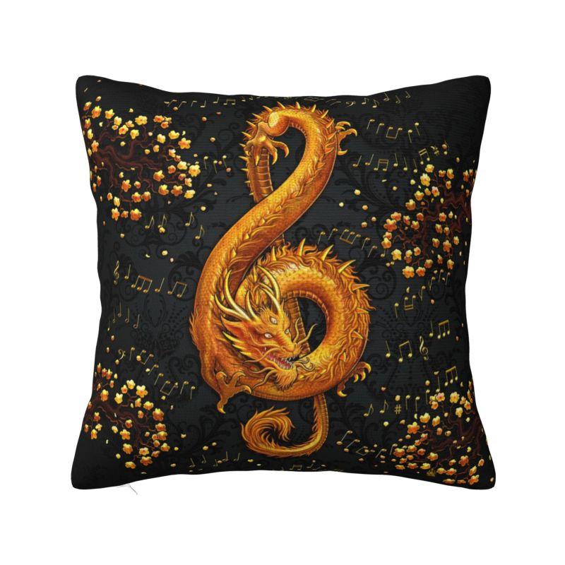 Chinese Red Dragon Totem Pattern Cushion Cover x cm Polyester Soft Throw Pillow Case For Sofa Decoration Bedding Pillowslip