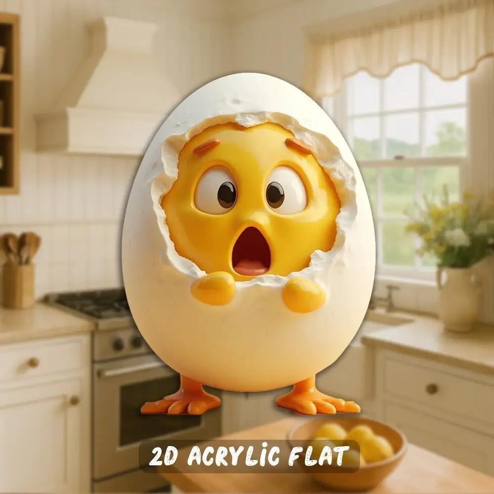 Mini Resin Chick Refrigerator Sticker Animal 2D Creative Fridge Magnets Funny DIY Simulation Chicks Hatch Eggs Gift