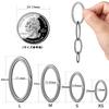 [TISUR] Титановый овальный брелок для ключей, мужской, с боковым нажатием, легкий брелок для ключей для автомобиля, велосипеда, велосипеда, предотвращает падение и предотвращает потерю, легко устанавливается