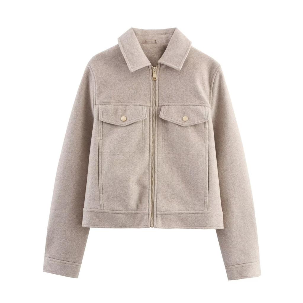 Женская куртка из искусственной замши на пуговицах, оверсайз, со сборкой по подолу, короткой длины, повседневная винтажная верхняя одежда с карманами