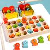 Children'S Wooden Toy Letter Magnetic Fishing Game Baby Early Education Puzzle 1 Development 2-3 Years Old Boys And Girls
