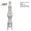 3D Printed Statue Inverted Girl Figurine, Athlete Statue, White Sporty Sculpture for Home Table Shelf Decor Minimalist Art Piece