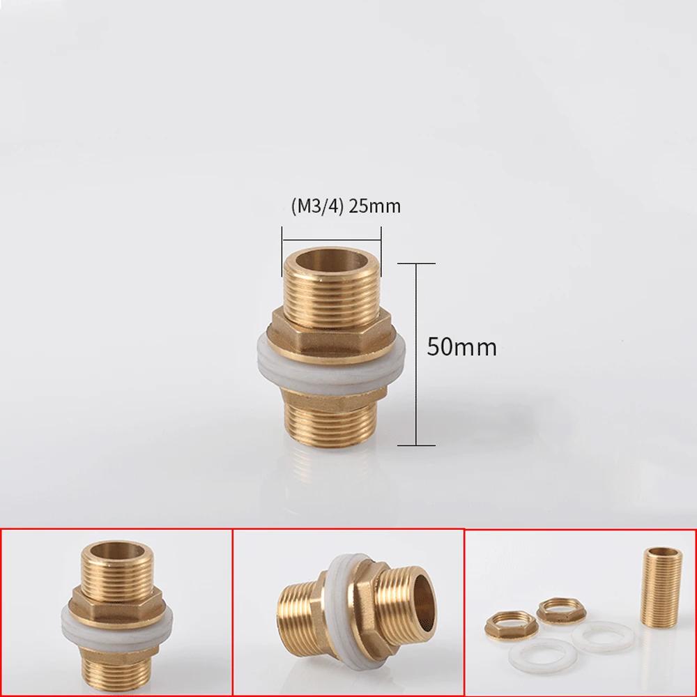 1/8" 1/4" 3/8" 1/2" 3/4" BSPP Наружная полная резьба Бочонок-ниппель Переборочный латунный соединитель Фитинг для бака