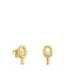 [TOUS] 18K Gold Vermeil Silver Manifesto 14mm Earrings 1004223100