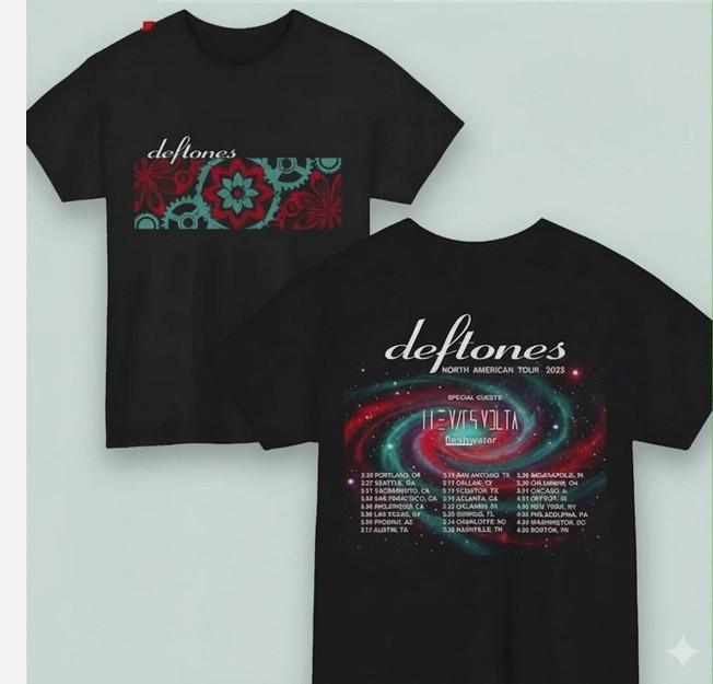 Vintage Deftones Tour 2026 Two Sides TShirt 2026 Music Concert Tee