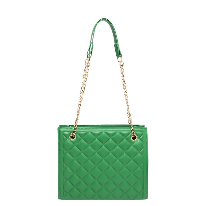 2024 Новая модная сумка через плечо в форме ромба, модная универсальная сумка под мышкой, большая вместимость, цепочка с косым ремешком, женская сумка