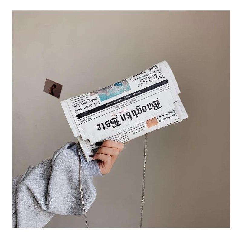 Роскошные дизайнерские женские сумки. Индивидуальные модные сумки на ремне. Женская универсальная сумка-мессенджер. Небольшая квадратная сумка для газетного моделирования.