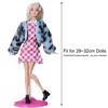 1 Set Newest DIY Kids Gift Toy Plush Coat Casual Wear Dolls Skirt Girl Clothes