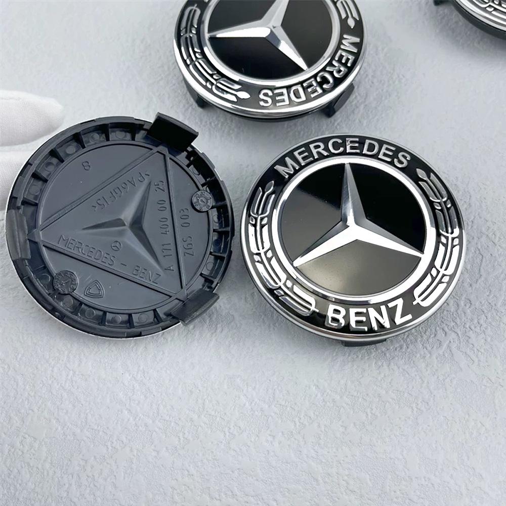 MEA4 ABS 4 ШТ. 75 ММ Колпачки Центральных Ступиц Колес Автомобиля Для Mercedes Benz AMG W203 W206 W220 W205 W211 W212 GLA GLC CLA A Эмблема Защитные Колпачки Дисков Шины