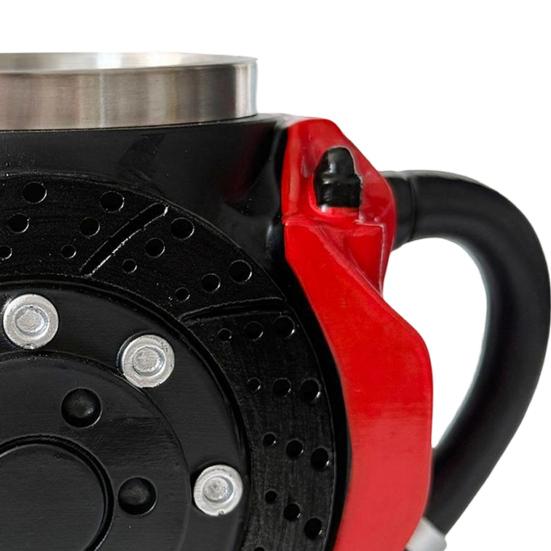 Brake Pad Design Coffee Mug 300ml Industrial Style Stainless Steel Cup