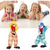 MISS. CHEN 7&7 2 Packs Clown Marionette Puppet Toy String Puppet for Funny Parent-Child Interactive Toy Wooden Doll Family Pretend Play Puppetry