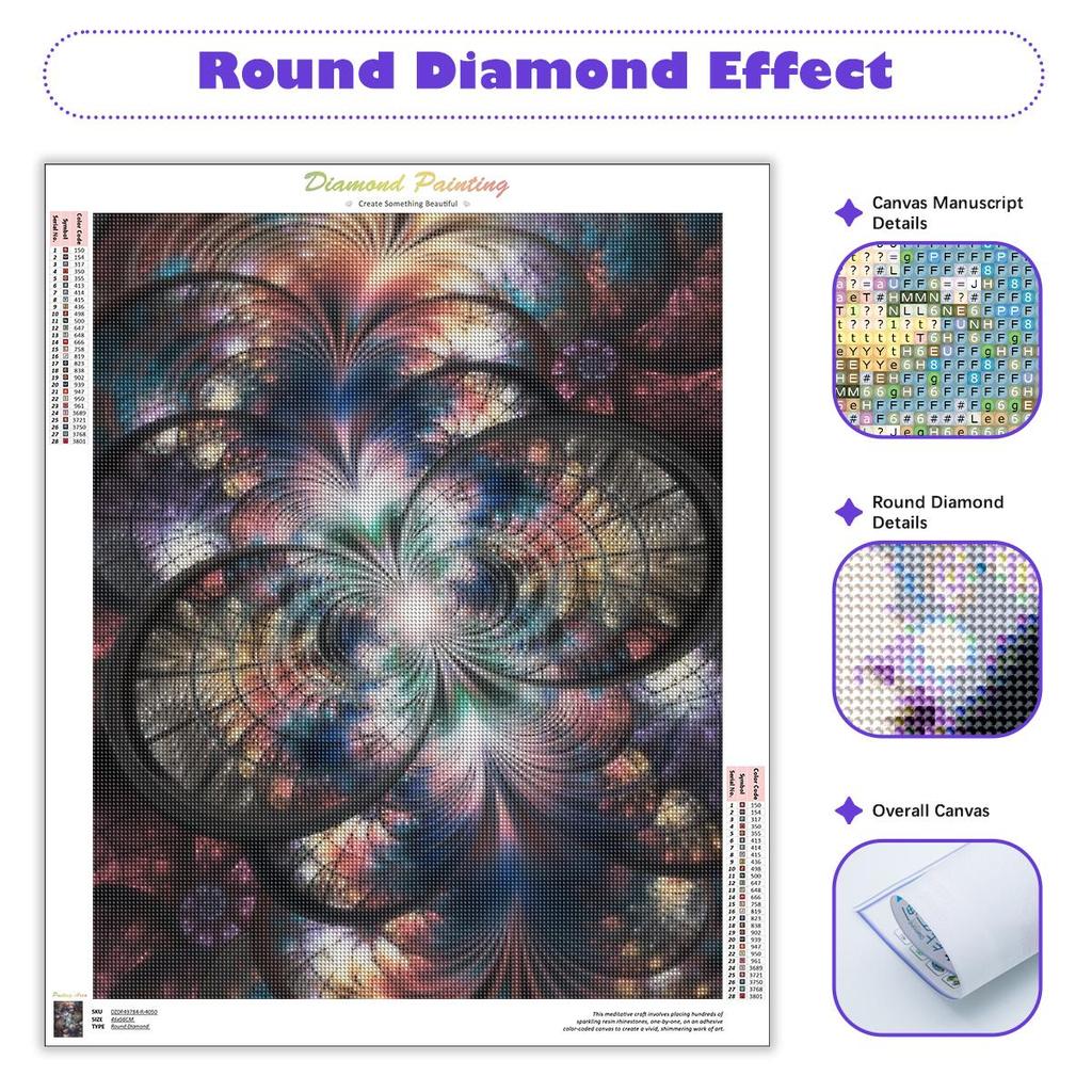Полный круглый алмазная живопись декоративный узор 5d Diy Алмазная вышивка Мозаика Набор для вышивки крестом Домашний декор 30x40 см/12x16 дюймов